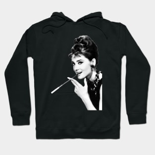 Audrey Hepburn Smokes Hoodie